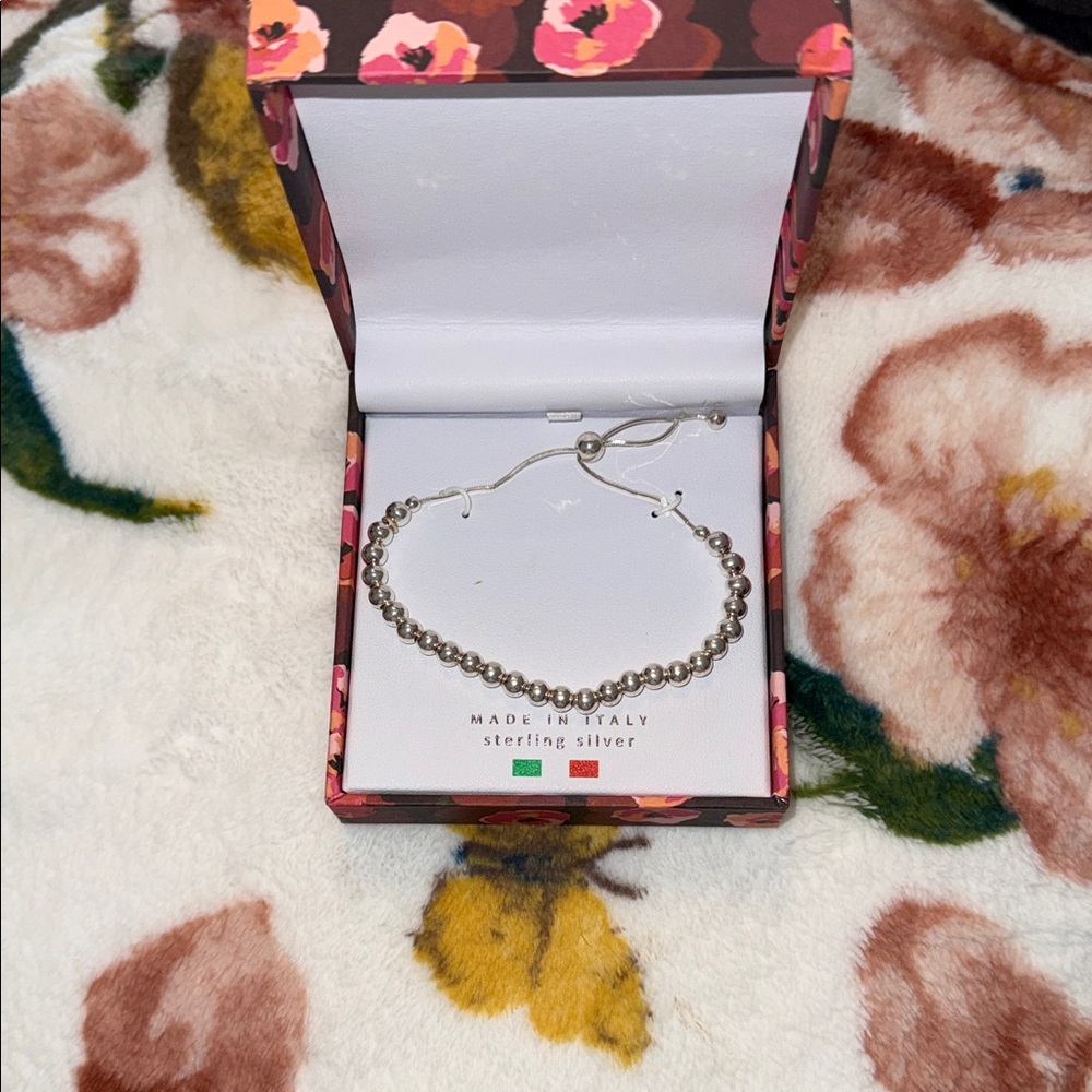 Sterling Silver Beaded Bracelet
